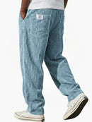 Pantalón amplio de hombre con bolsillos y cintura ajustable