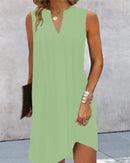 Vestido de verano sin mangas con escote en V