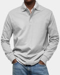 Polo clásico de hombre de manga larga