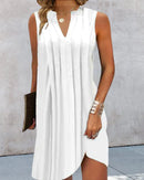 Vestido de verano sin mangas con escote en V
