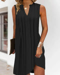 Vestido de verano sin mangas con escote en V