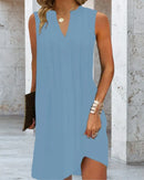 Vestido de verano sin mangas con escote en V