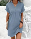 Vestido midi de mujer de corte holgado