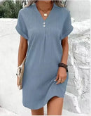 Vestido midi de mujer de corte holgado