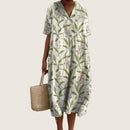 Vestido floral de verano para mujer de corte fluido