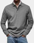 Polo clásico de hombre de manga larga