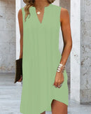 Vestido de verano sin mangas con escote en V