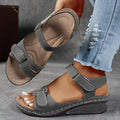 Sandalias de plataforma para mujer con sujeción posterior