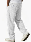 Pantalón amplio de hombre con bolsillos y cintura ajustable