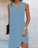 Vestido de verano sin mangas con escote en V