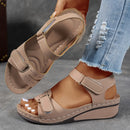 Sandalias de plataforma para mujer con sujeción posterior