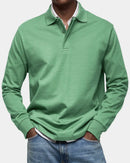Polo clásico de hombre de manga larga
