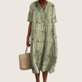 Vestido floral de verano para mujer de corte fluido