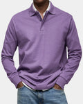 Polo clásico de hombre de manga larga