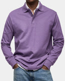 Polo clásico de hombre de manga larga