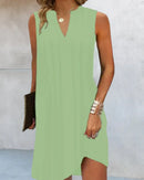 Vestido de verano sin mangas con escote en V