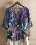 Top de mujer de estilo boho y corte relajado