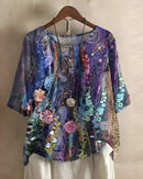 Top de mujer de estilo boho y corte relajado