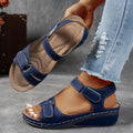Sandalias de plataforma para mujer con sujeción posterior