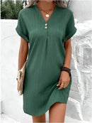 Vestido midi de mujer de corte holgado