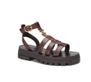 Sandalias gladiadoras de mujer con suela gruesa