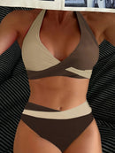 Bikini De Dos Piezas Con Amarre Al Cuello
