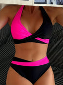 Bikini De Dos Piezas Con Amarre Al Cuello