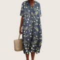 Vestido floral de verano para mujer de corte fluido