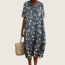 Vestido floral de verano para mujer de corte fluido
