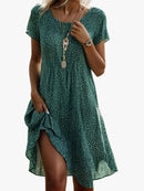 Vestido midi de verano para mujer de corte fluido