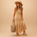 Vestido boho de verano para mujer de corte fluido