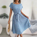 Vestido midi casual de mujer de corte relajado