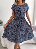 Vestido midi casual de mujer de corte relajado