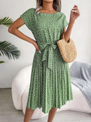 Vestido midi casual de mujer de corte relajado