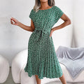 Vestido midi casual de mujer de corte relajado