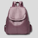 Mochila de mujer de PU con cremallera oculta
