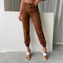Elia | Pantalón cargo de corte cónico para mujer con bolsillos y puños elásticos