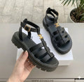 Sandalias gladiadoras de mujer con suela gruesa