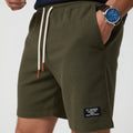 Shorts estructurados de hombre con cintura elástica