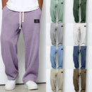 Pantalón casual de hombre de corte relajado y cintura ajustable