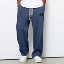 Pantalón casual de hombre de corte relajado y cintura ajustable