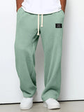 Pantalón casual de hombre de corte relajado y cintura ajustable