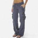 Brina | Pantalón cargo de pierna ancha para mujer con bolsillos utilitarios