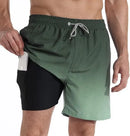 Shorts de baño de hombre de corte relajado