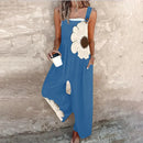 Mono de mujer con estampado floral gráfico y tirantes