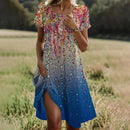 Vestido midi de verano para mujer de corte fluido