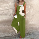 Mono de mujer con estampado floral gráfico y tirantes