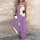 Mono de mujer con estampado floral gráfico y tirantes
