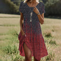 Vestido midi de verano para mujer de corte fluido