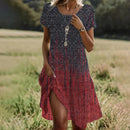 Vestido midi de verano para mujer de corte fluido
